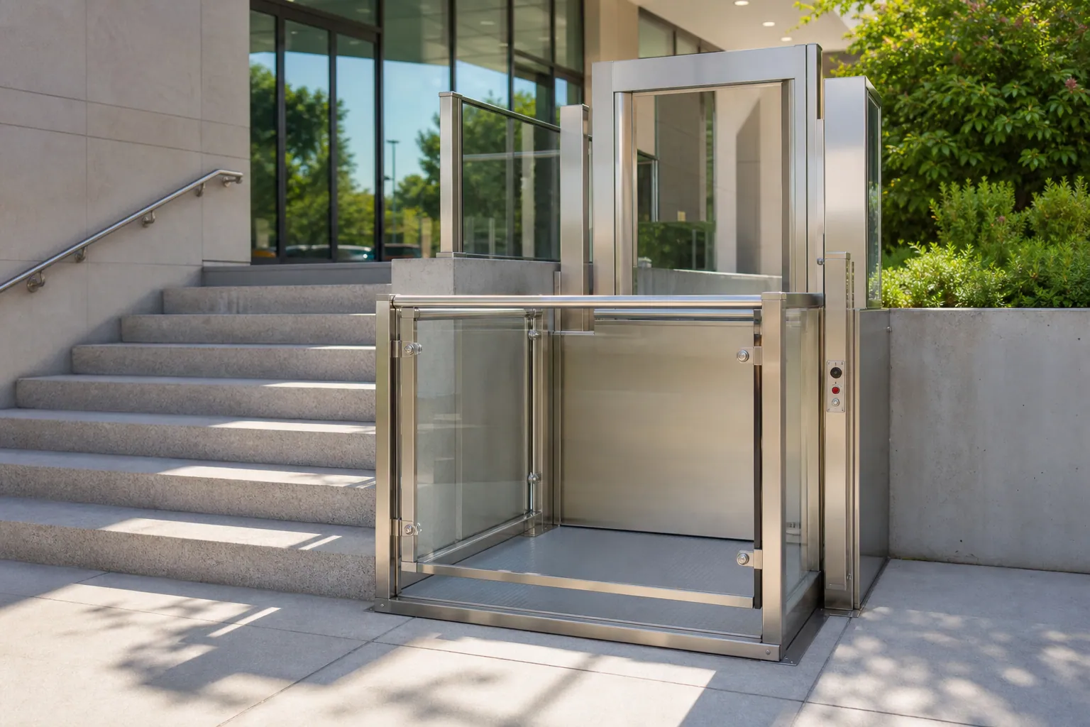 Accessible wheelchair platform lift